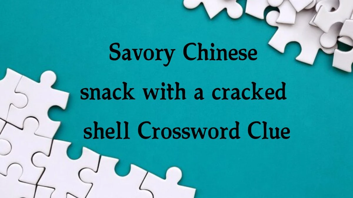 Savory Chinese snack with a cracked shell NYT