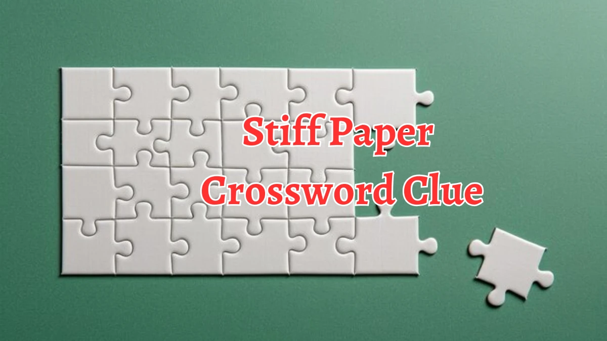 Stiff Paper Crossword Clue 4 Letters