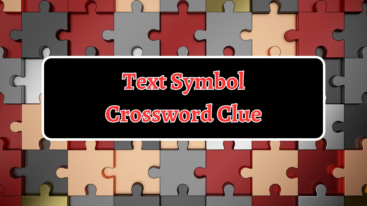 Text Symbol Crossword Clue