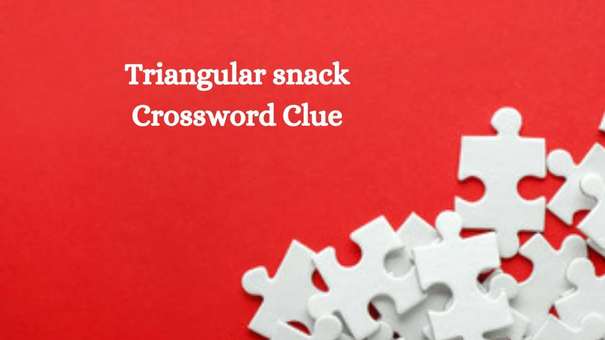 Triangular snack Crossword Clue