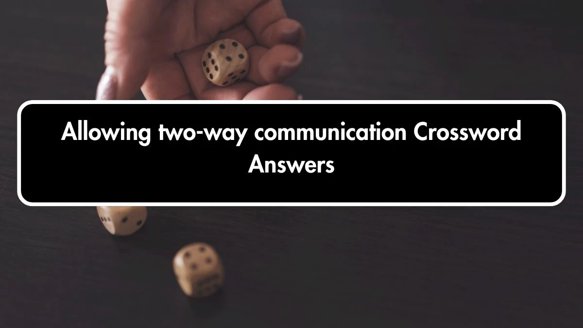 Allowing two-way communication Puzzle Page