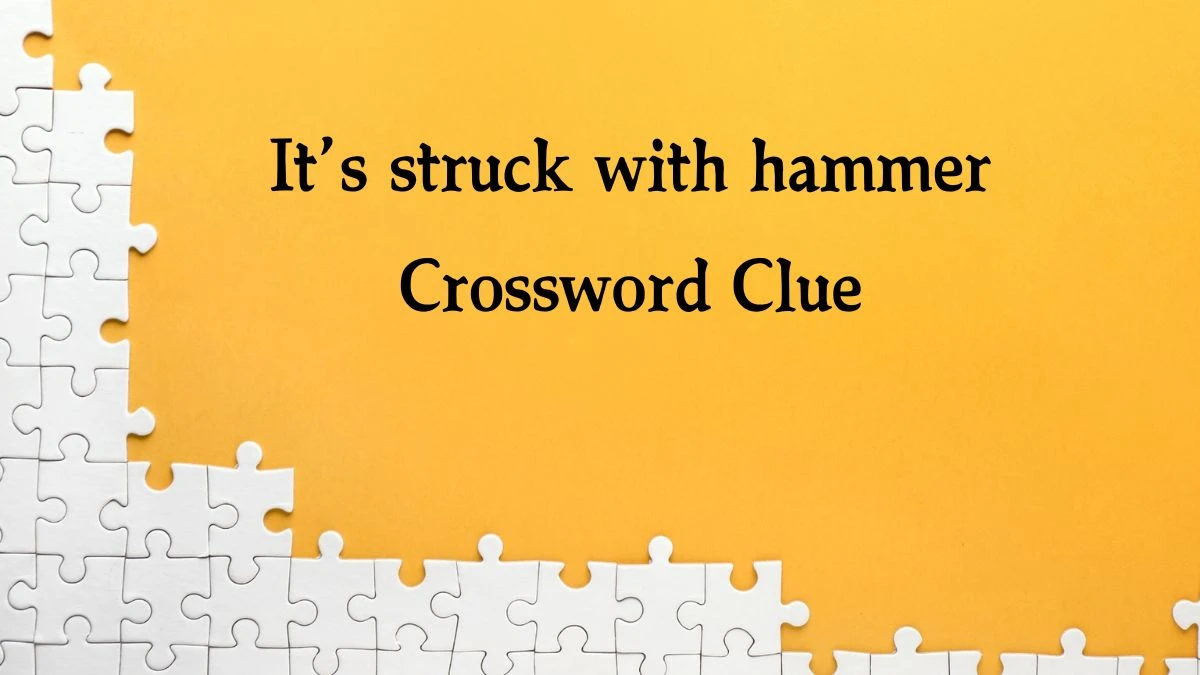 It’s struck with hammer Puzzle Page