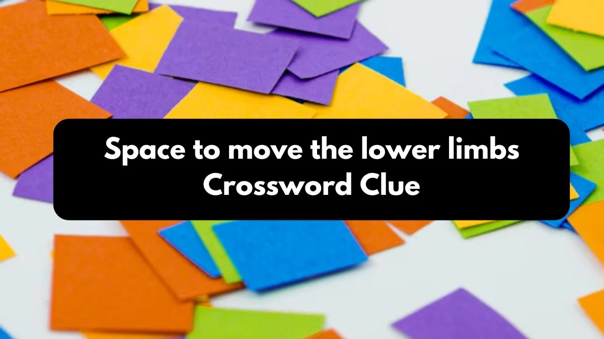 Space to move the lower limbs Crossword Clue 7 Letters