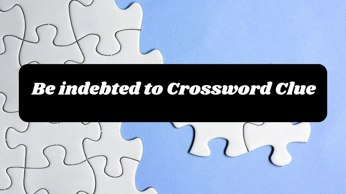 Be indebted to Crossword Clue 3 Letters