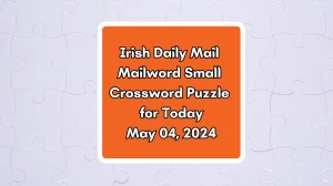 Irish Daily Mail Mailword Small Crossword Puzzle f...