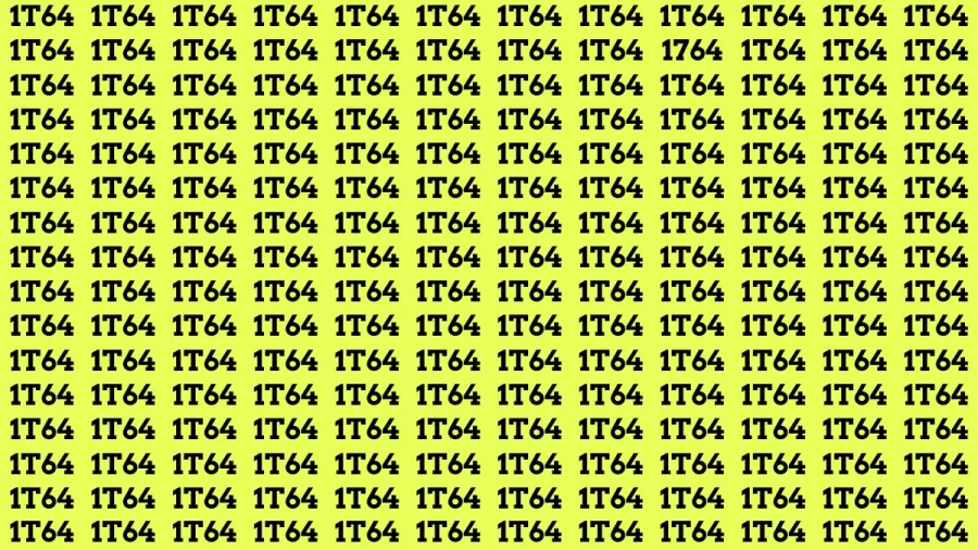 Optical Illusion Eye Test: If you have Hawk Eyes Find the Number 1764 in 13 Secs