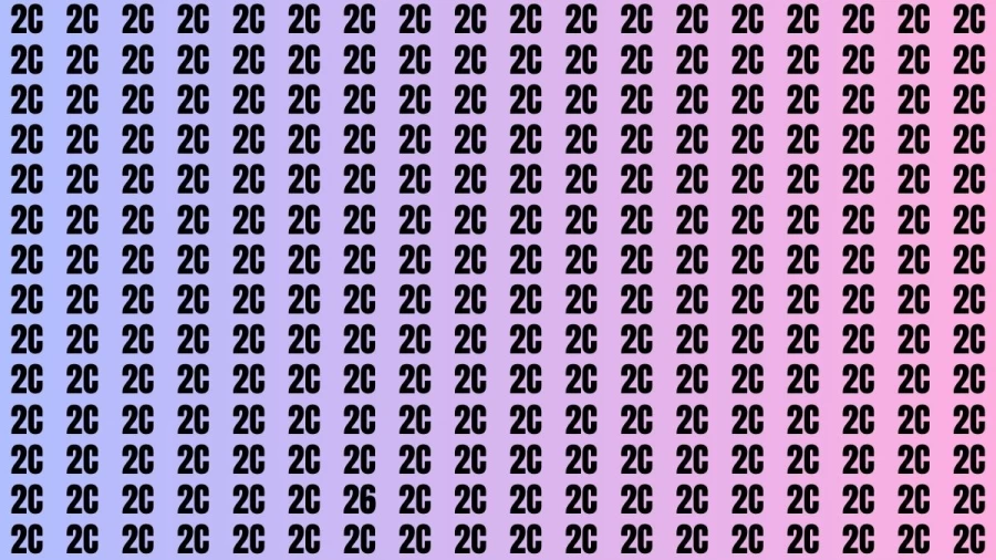 Optical Illusion Brain Challenge: If you have 50/50 Vision Find the Number 26 in 14 Secs