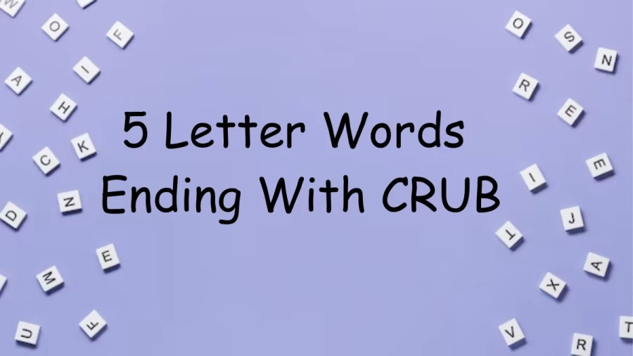 5 Letter Words Ending With CRUB - List of Five Letter Words Ends With CRUB