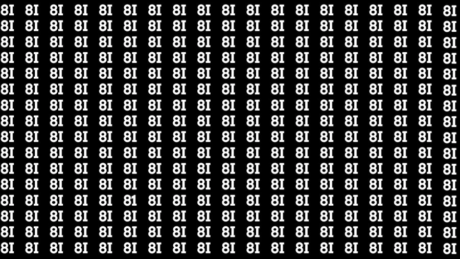 Optical Illusion Brain Challenge: If you have  50/50 Vision Find the Number 81 in 14 Secs