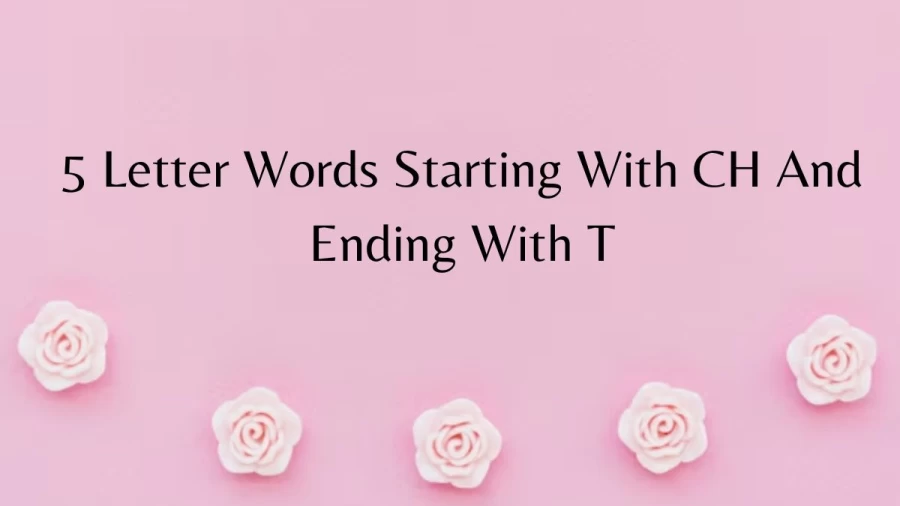 5 Letter Words Starting With CH And Ending With T, List of 5-letter words that begin with CH and end with T