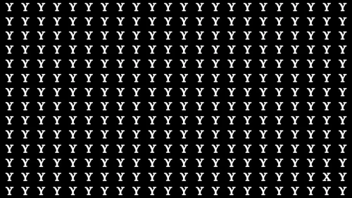 Optical Illusion Eye Test: If you have Sharp Eyes Find the Letter X among Y in 10 Secs