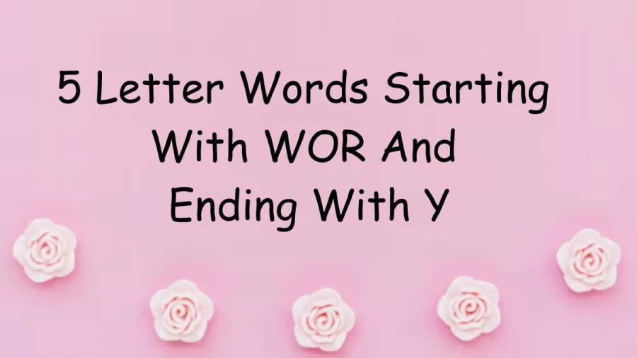 5 Letter Words Starting With WOR And Ending With Y - List of Five Letter Words Starts With WOR And Ends With Y