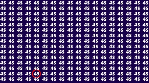 Observation Brain Challenge : If you have Eagle Eyes Find the number 45 in 12 Secs