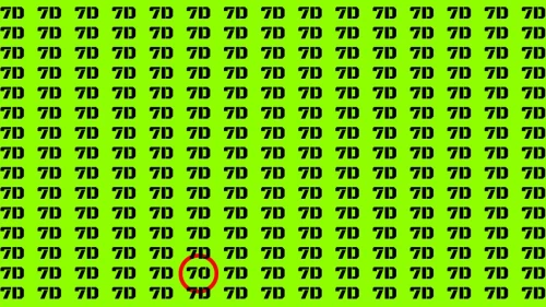 Observation Brain Challenge: If you have Eagle Eyes  Find the  number 70 in 12 Secs